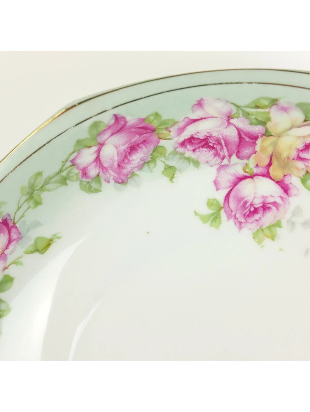Antique MZ Austria Porcelain Serving Bowl 9.75